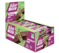 GOOD MOOV - Barre Protéinée Chocolat Noir Bio 46g - Lot carton de 20 barres