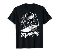 Good Morning Drôle Skelton avec café dans la Tombe Meme T-Shirt