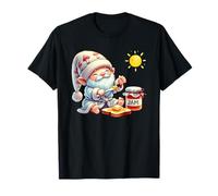 Good Morning Gnome With Jam Jar For Teacher Summer Break T-Shirt
