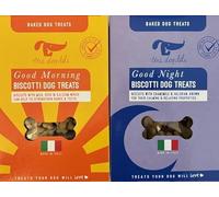 Good Morning & Good Night Biscotti Lot de 2 friandises pour chien