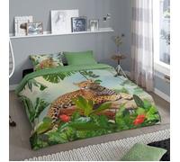 Good Morning Housse de couette JUNGLE 240x200-220 cm Multicolore
