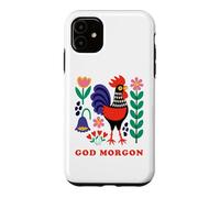Good Morning Rooster Folk Art Ferme scandinave Coque pour iPhone 11
