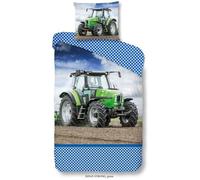 Good Morning Strong - Housse de Couette - 1-personne - 140x200/220 cm + 1 taie d'oreiller 60x70 cm - Vert