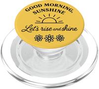 Good Morning Sunshine Rise Shine Marguerite mignonne PopSockets PopGrip pour MagSafe