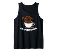 Good Mourning Coffee Grim Reaper Funny Halloween Débardeur