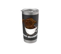 Good Mourning Coffee Grim Reaper Funny Halloween Gobelet isotherme en acier inoxydable double paroi