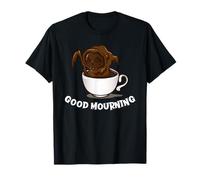 Good Mourning Coffee Grim Reaper Funny Halloween T-Shirt