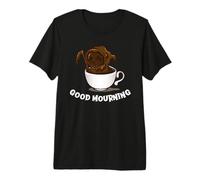 Good Mourning Coffee Grim Reaper Funny Halloween T-Shirt Haut de Gamme