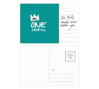 Good Mr Crown Carte postale Art déco pour anniversaire de mariage