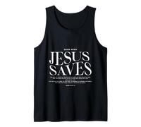 Good News Jesus Saves John 3:16-17 Verset biblique chrétien Débardeur