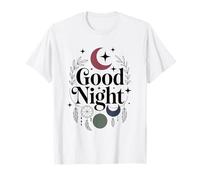Good Night Dreamcatcher Celestial Moon & Stars Boho Design T-Shirt