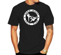 Good Night Left Side T Shirt Men Short-Sleev Tee Novelty Funny Graphic Tshirts Fashion Streetwear Ropa Hombre Camisetas Black XL