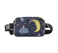 Good Night Sac banane tendance pour homme et femme avec sangle réglable pour cyclisme, randonnée, gym Noir, Good Night Noir, 1 size