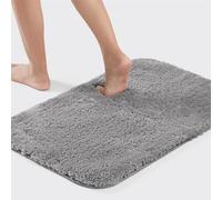 Good Nite 40 X 60cm Tapis De Bain en Microfibre Lavable en Machine Tapis De Bain Très Absorbant Tapis De Sol De Salle De Bain Antidérapant À Séchage Rapide Gris