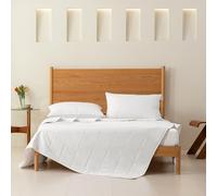 Good Nite Couette d'Été 135×200 cm, 80 g/m², Microfibre, Blanche | Couverture D'été Légère En Microfibre Sans Housse, Réutilisable, Rafraîchissante Et Respirante, Lavable En Machine