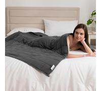 Good Nite Couverture lestée pour adultes, couverture de thérapie du sommeil, chaude et douillette, couverture lourde, grise, 6kg, 125x180cm