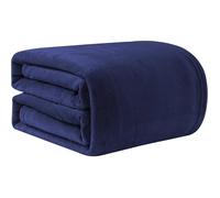 Good Nite Couverture Polaire - 230x270cm - en Flanelle - Noir - Couverture Chaude et Douce pour Lit Canapé - Marine