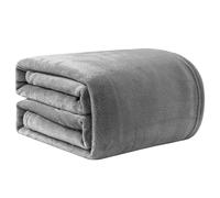 Good Nite Couvertures et Plaids Gris 230x270cm Couverture en Flanelle, Couverture Chaude de Canapé, Jete de lit, utilisable des Deux côtés