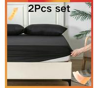 Good Nite drap de lit tendeur 2 pièces profondeur supplémentaire 30 cm sacs drap de lit en polyester doux et respirant lavable en machine 2-piece set