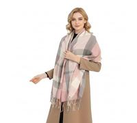 Good Nite Echarpe Plaid Foulard Chale Chaud Femme Homme Grosse Écharpe für Hiver Automne Etole Douce Confortable Sobre et Élégant(Rose,200x60cm)