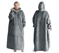 Good Nite Hoodie Decke Sweat à Capuche Vierge, Gris, 130 cm L x 90 cm W Femmes