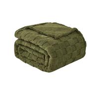 Good Nite Couverture Douillette en Polaire Douce en Flanelle - Couverture d'été Chaude - pour canapé, Bureau et lit (130 x 150 cm, Vert Olive)