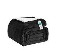 Good Nite Plaid Polaire 230x270 cm Couverture Sherpa Chaud et Doux Canape | Idéal sur canapé, fauteuil ou lit, facile à plier et ranger