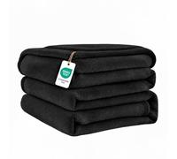 Good Nite Plaid Polaire Doux Et Léger pour Canapé, Lit Et Détente,Noir | 230x270cm Couverture Polaire Réversible, Plaid Canape,Lavable en Machine,Ne Rétrécit Pas,Doux et Agréable au toucher