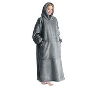 Good Nite Pull Plaid a Capuche Femme & Homme Sweat à Capuche,Couverture Sweat Plaid Avec Grandes Poches,Blanket Hoodie,Tissu Sherpa Doux et Chaud,Adulte (90x130cm)