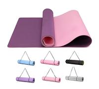 Good Nite Tapis de Yoga de Gymnastique de Exercice Fitness Tapis Fitness Antidérapant de Sport de Pilates avec Sangle de Transport 183 x 61 x 0,6 cm(Violet/Rose)