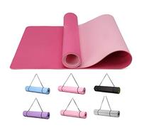 Good Nite Tapis de Yoga de Gymnastique de Exercice Fitness Tapis Fitness Antidérapant de Sport de Pilates avec Sangle de Transport 183 x 61 x 0,6 cm (Rose/Prune)