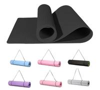 Good Nite Tapis de yoga - Tapis de fitness extra épais antidérapant - Tapis d'entraînement pour le sport, le pilates - Tapis de gymnastique au sol - Tapis de résistance avec sangle de transport