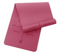 Good Nite Yoga Mats 6 mm Yoga Mat Gymnastics Mat TPE Sports Mat Non-Slip Fitness Mat Training Mat Pilates Mat for Yoga Pilates Training 183 x 61 x 0.6 cm Plum 183*61*0.6cm