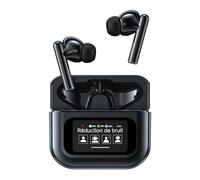 Good Nook Liberty Buds, Écouteurs Bluetooth sans Fil avec réduction de Bruit, Écran d'affichage Tactile, Étui de Charge, Son Haute fidélité, Basse Profonde. Confort Longue durée, Sport