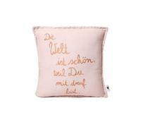 Good old Friends Mini coussin Le monde est beau, parce que vous