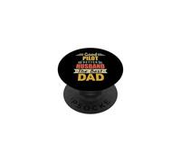 Good Pilot Better Husband The Best Dad for Fathers Day PopSockets PopGrip Adhésif