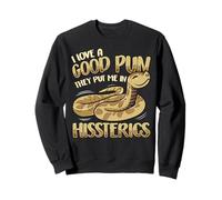 Good Pun Met Me in Hissterics Hognose Snake Puns Reptile Sweatshirt