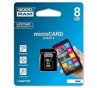 Good Ram Carte Mémoire Microcard Micro SDHC Carte 8GB Mémoire Class 4 avec Adaptateur