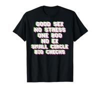 Good Sex No Stress One Boo No Ex Petits cercles à carreaux T-Shirt