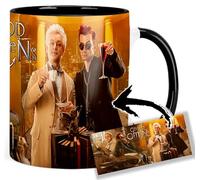 Good Tasse Omens David Tennant Michael Sheen B Tasse Ceramique Intérieure et Poignée Noire Mug
