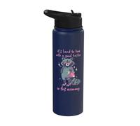 Good Taste Fabulous Raton Laveur Drôle EduEly Stainless Steel Insulated Water Bottle