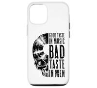 Good Taste in Music Bad Taste in Men Vinyl Lover Skull LP Coque pour iPhone 12/12 Pro