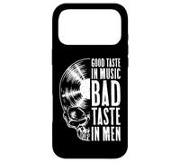 Good Taste in Music Bad Taste in Men Vinyl Lover Skull LP Coque pour iPhone 17 Pro Max