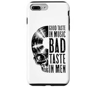 Good Taste in Music Bad Taste in Men Vinyl Lover Skull LP Coque pour iPhone 7 Plus/8 Plus