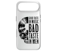 Good Taste in Music Bad Taste in Men Vinyl Lover Skull LP Coque pour iPhone Air
