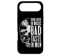 Good Taste in Music Bad Taste in Men Vinyl Lover Skull LP Coque pour iPhone Air