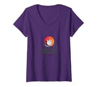 Good Things Come to Those Who Sweat Entraînement Motivation T-Shirt avec Col en V, Femme, Violet, S