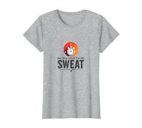 Good Things Come to Those Who Sweat Entraînement Motivation T-Shirt, Femme, Gris Chiné, S