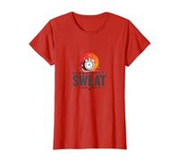 Good Things Come to Those Who Sweat Entraînement Motivation T-Shirt, Femme, Rouge, XL