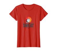 Good Things Come to Those Who Sweat Entraînement Motivation T-Shirt, Femme, Rouge, XXL